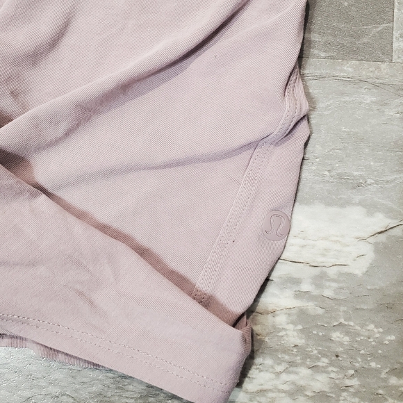 Lululemon Time to Restore Tank. Wrap, Bow In Back. Light Old Lavender. Size 4. - Picture 2 of 8